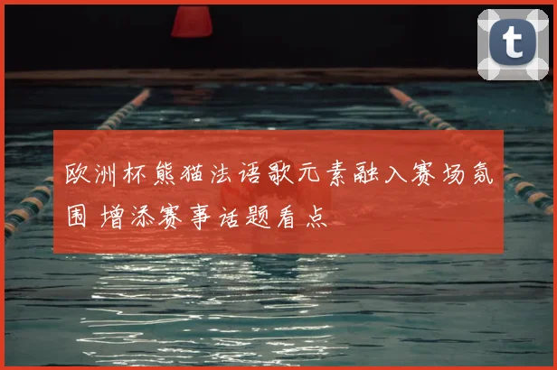 欧洲杯熊猫法语歌元素融入赛场氛围 增添赛事话题看点